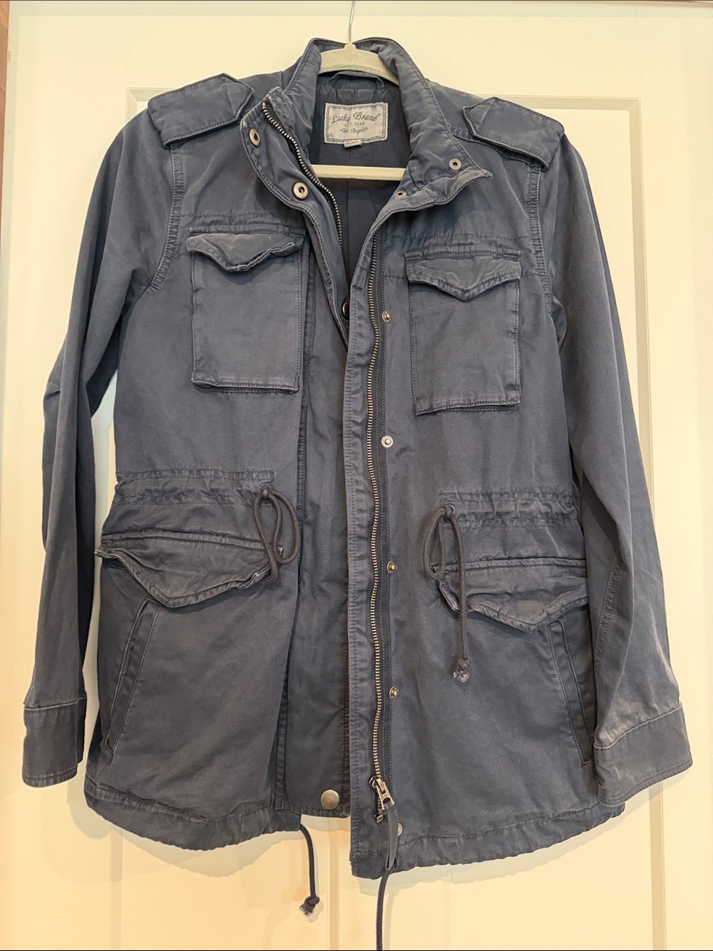 Women’s Lucky Brand Slate Blue Military Field Jacket